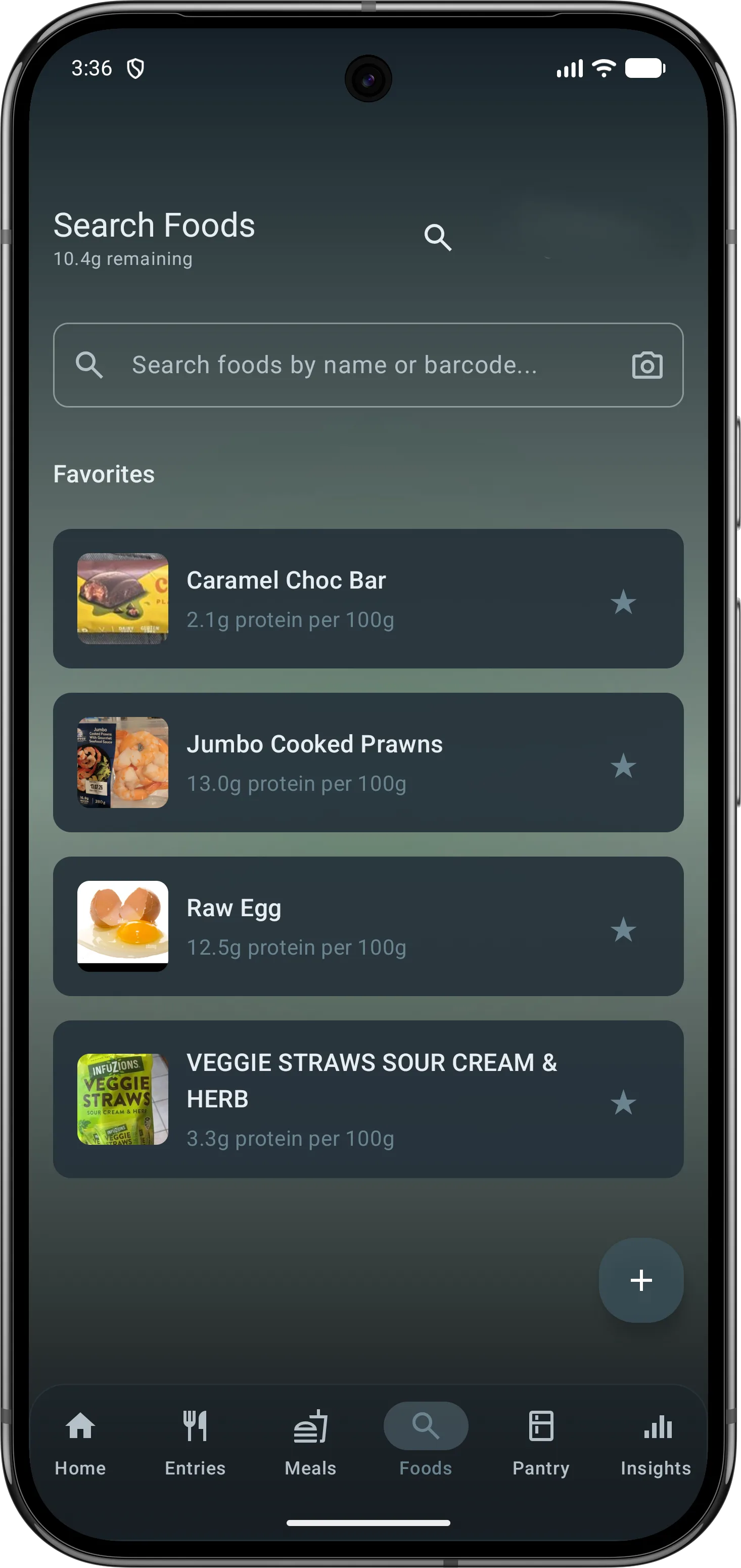 Food search